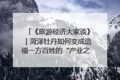 《旅游经济大家谈》｜菏泽牡丹如何变成造福一方百姓的“产业之花”“富民之花”？