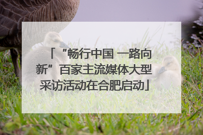 “畅行中国 一路向新”百家主流媒体大型采访活动在合肥启动