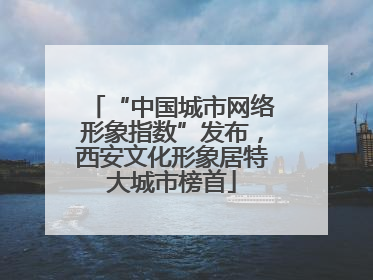 “中国城市网络形象指数”发布，西安文化形象居特大城市榜首