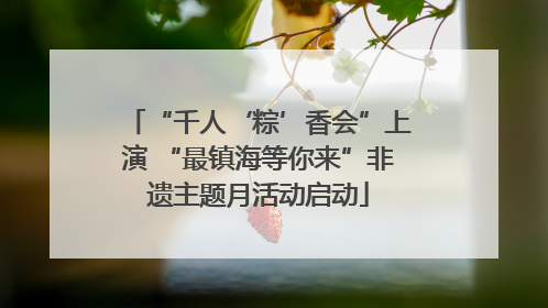 “千人‘粽’香会”上演 “最镇海等你来”非遗主题月活动启动
