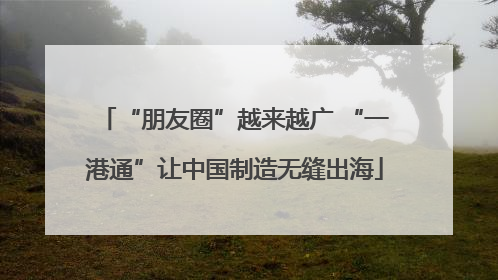 “朋友圈”越来越广 “一港通”让中国制造无缝出海