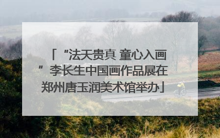 “法天贵真 童心入画”李长生中国画作品展在郑州唐玉润美术馆举办