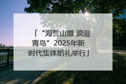 “海誓山盟 浪漫青岛”2025年新时代集体婚礼举行