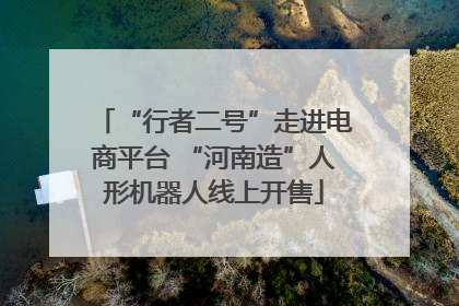 “行者二号”走进电商平台 “河南造”人形机器人线上开售
