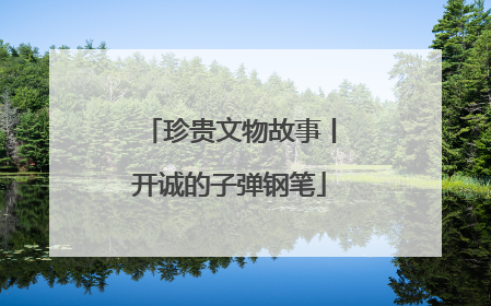 珍贵文物故事丨开诚的子弹钢笔