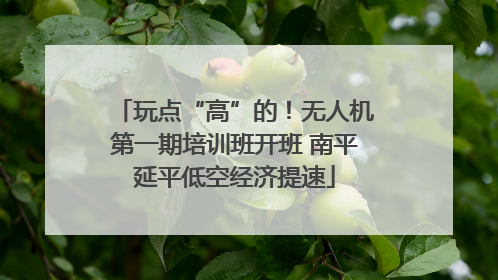 玩点“高”的！无人机第一期培训班开班 南平延平低空经济提速