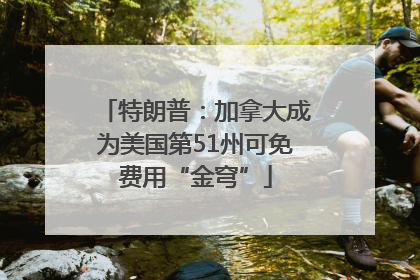 特朗普：加拿大成为美国第51州可免费用“金穹”