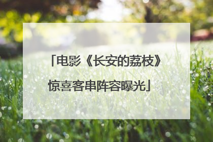 电影《长安的荔枝》惊喜客串阵容曝光