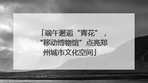 端午邂逅“青花”，“移动博物馆”点亮郑州城市文化空间