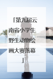 第九届云南省小学生野生动物绘画大赛落幕