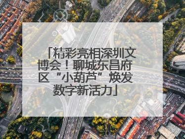 精彩亮相深圳文博会！聊城东昌府区“小葫芦”焕发数字新活力