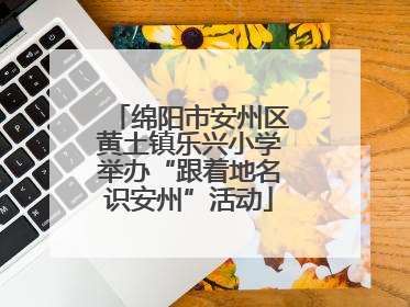 绵阳市安州区黄土镇乐兴小学举办“跟着地名识安州”活动