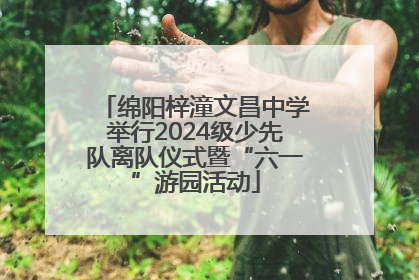 绵阳梓潼文昌中学举行2024级少先队离队仪式暨“六一”游园活动
