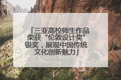 三亚高校师生作品荣获“伦敦设计奖”银奖，展现中国传统文化创新魅力