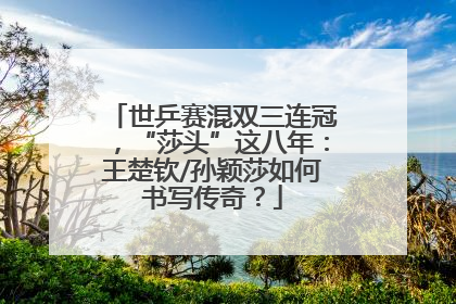 世乒赛混双三连冠，“莎头”这八年：王楚钦/孙颖莎如何书写传奇？