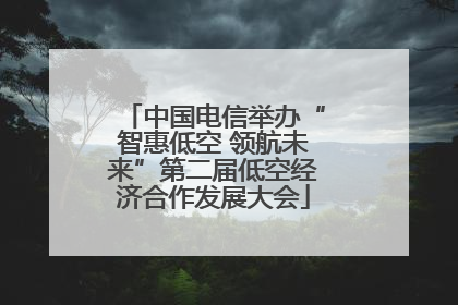 中国电信举办“智惠低空 领航未来”第二届低空经济合作发展大会