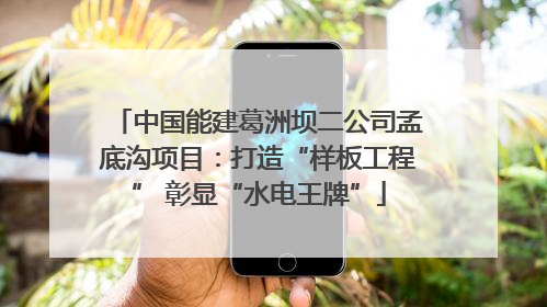 中国能建葛洲坝二公司孟底沟项目：打造“样板工程” 彰显“水电王牌”