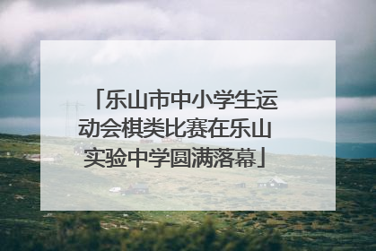 乐山市中小学生运动会棋类比赛在乐山实验中学圆满落幕
