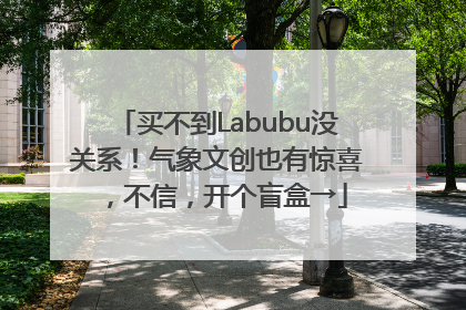 买不到Labubu没关系！气象文创也有惊喜，不信，开个盲盒→