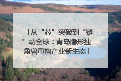 从“芯”突破到“链”动全球：青岛隐形独角兽重构产业新生态