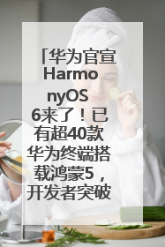 华为官宣HarmonyOS 6来了！已有超40款华为终端搭载鸿蒙5，开发者突破800万
