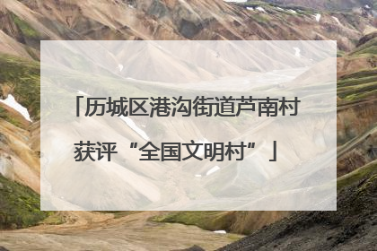 历城区港沟街道芦南村获评“全国文明村”