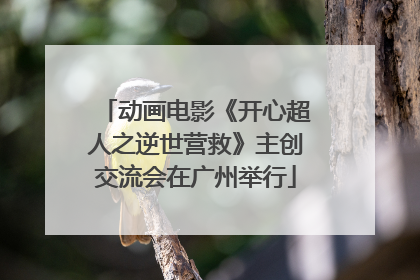 动画电影《开心超人之逆世营救》主创交流会在广州举行