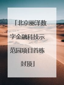 北京丽泽数字金融科技示范园项目首栋封顶