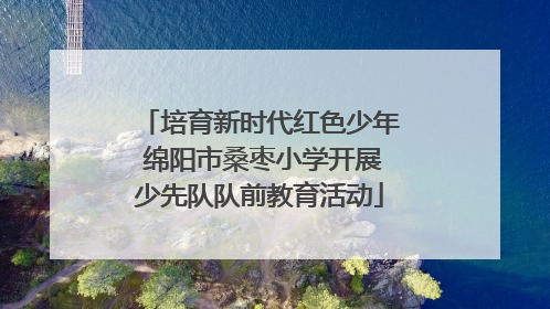 培育新时代红色少年 绵阳市桑枣小学开展少先队队前教育活动