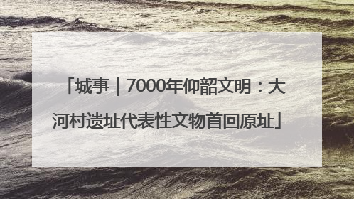 城事｜7000年仰韶文明：大河村遗址代表性文物首回原址
