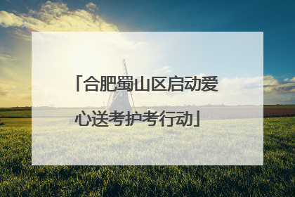 合肥蜀山区启动爱心送考护考行动