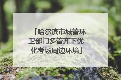 哈尔滨市城管环卫部门多管齐下优化考场周边环境