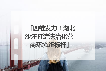 四维发力！湖北沙洋打造法治化营商环境新标杆