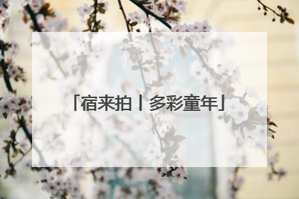 宿来拍丨多彩童年