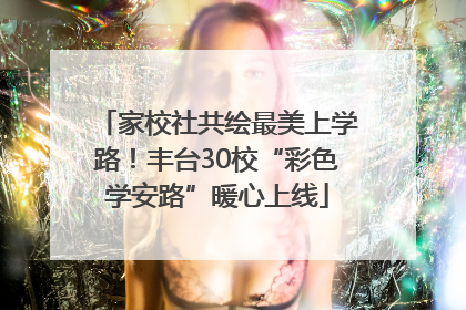 家校社共绘最美上学路！丰台30校“彩色学安路”暖心上线