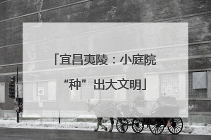 宜昌夷陵：小庭院“种”出大文明