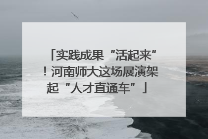 实践成果“活起来”！河南师大这场展演架起“人才直通车”
