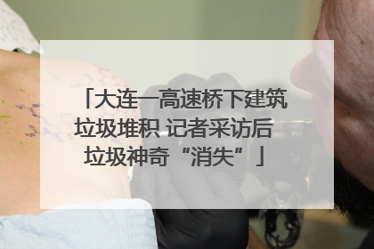 大连一高速桥下建筑垃圾堆积 记者采访后垃圾神奇“消失”