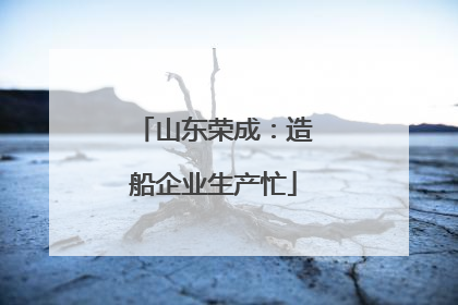 山东荣成：造船企业生产忙