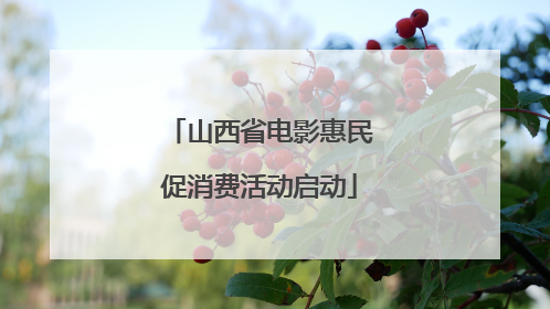 山西省电影惠民促消费活动启动