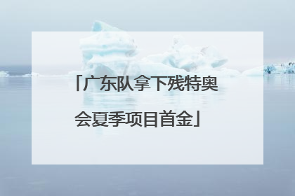 广东队拿下残特奥会夏季项目首金