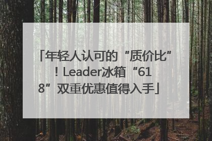 年轻人认可的“质价比”！Leader冰箱“618”双重优惠值得入手