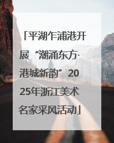 平湖乍浦港开展“潮涌东方·港城新韵”2025年浙江美术名家采风活动