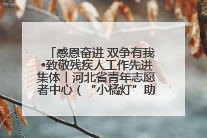 感恩奋进 双争有我•致敬残疾人工作先进集体丨河北省青年志愿者中心（“小橘灯”助残接力计划实施团队）：用温暖陪伴，守护特殊孩子成长