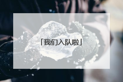 我们入队啦