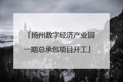 扬州数字经济产业园一期总承包项目开工