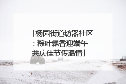 杨园街道纺器社区：粽叶飘香迎端午 共庆佳节传温情