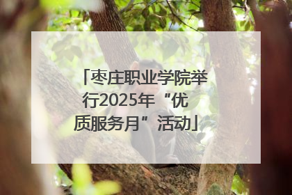 枣庄职业学院举行2025年“优质服务月”活动
