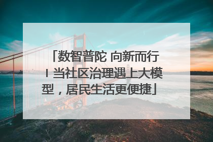 数智普陀 向新而行〡当社区治理遇上大模型，居民生活更便捷