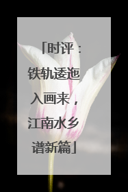 时评：铁轨逶迤入画来，江南水乡谱新篇